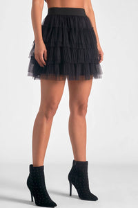Elan - Layered Tulle Mini Skirt
