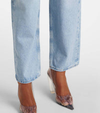 AGOLDE Women's V Waist Baggy High Rise Jeans in prevail - women's jeans - view 5