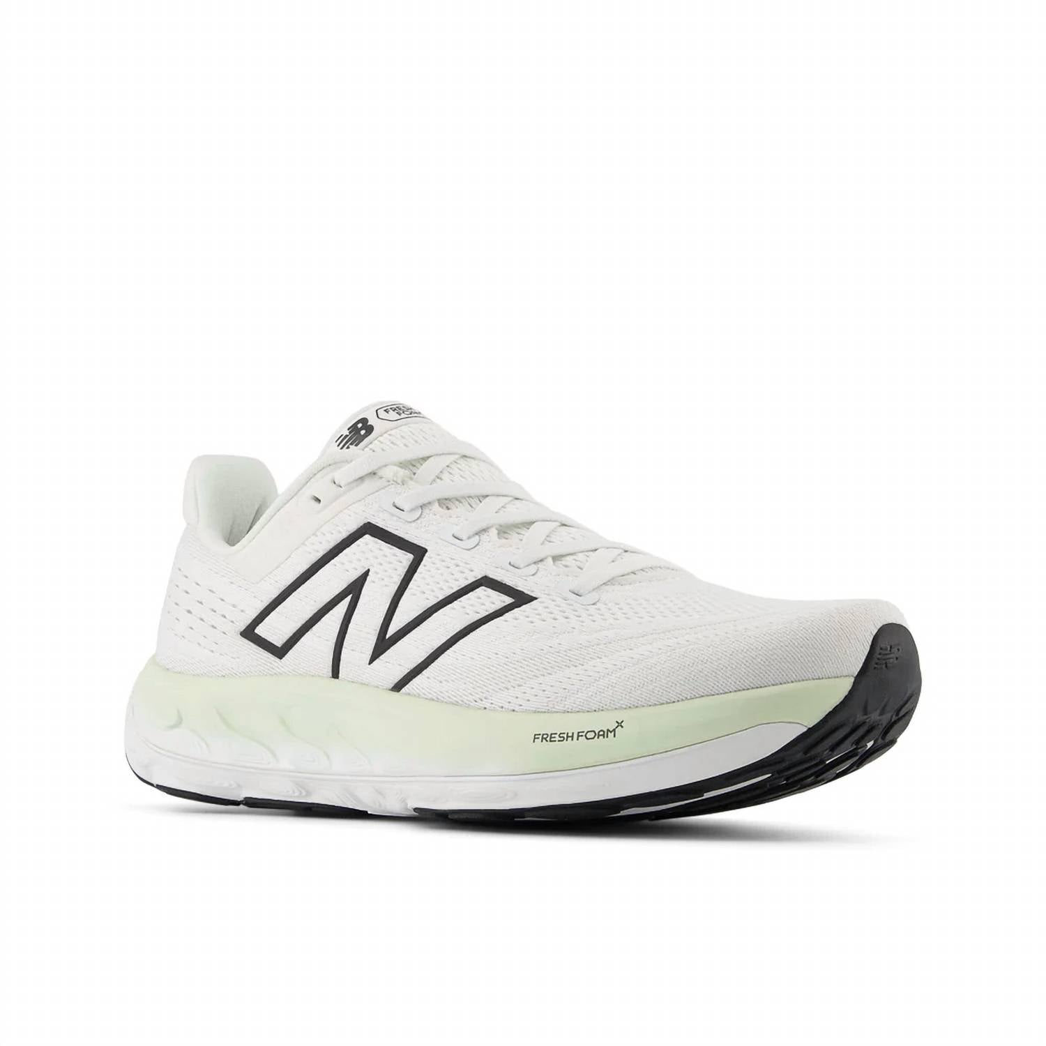 New Balance Men's Fresh Foam X Vongo V6 Running Shoes in grey white - men's shoe - detail view