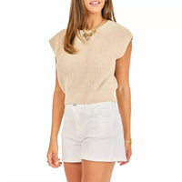 Sadie & Sage - Raindrops Cropped Sweater