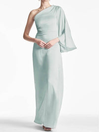 SACHIN & BABI Keely One-shoulder Gown in jade - women's dress