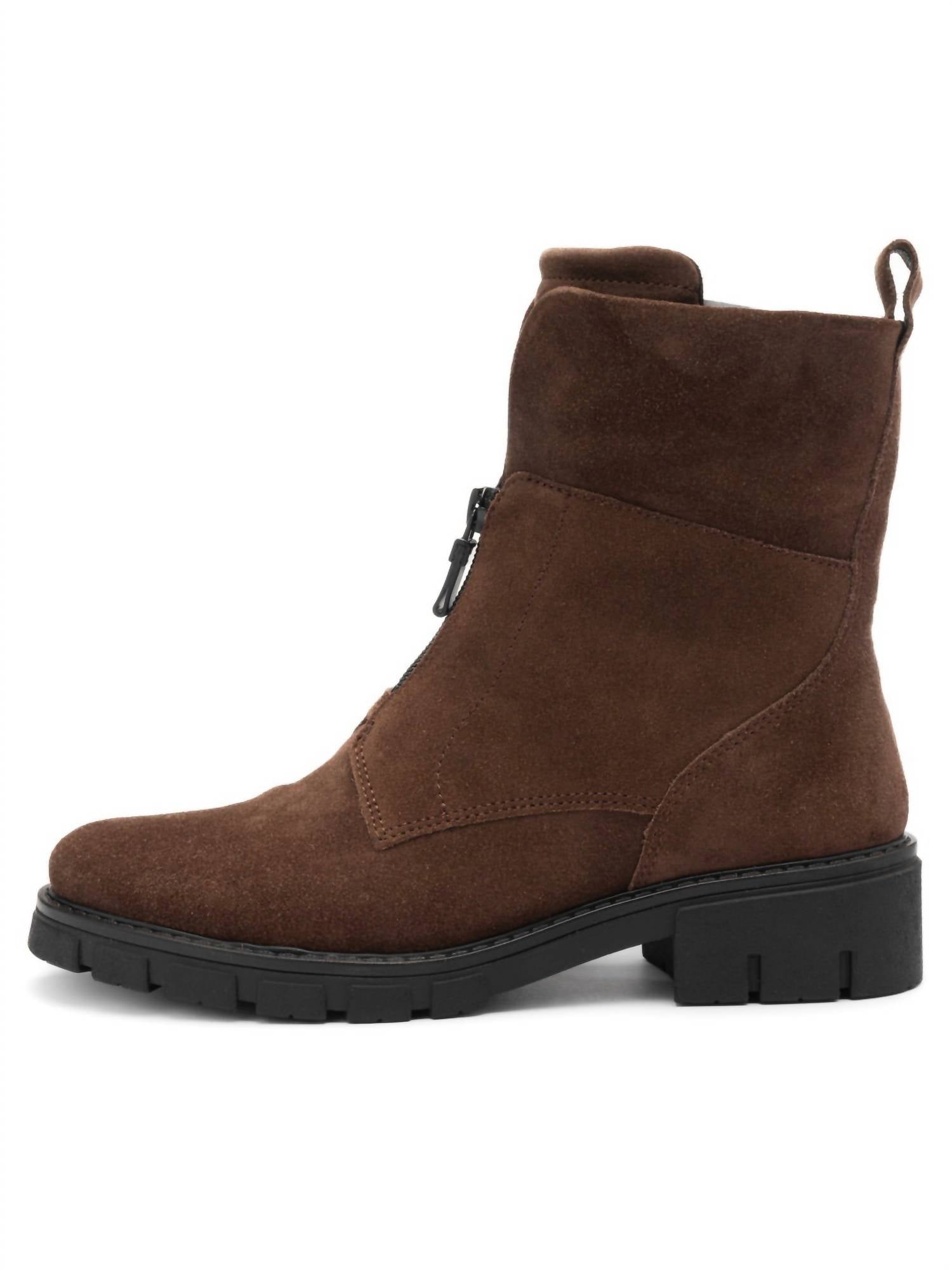 Ara Shoes Women's Deon Ankle Boots in cafe brown - women's shoe - alternate view