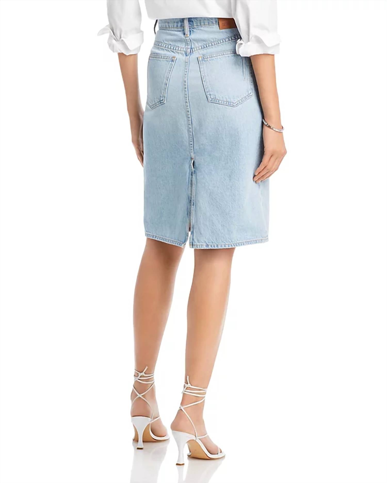 Derek Lam 10 Crosby - Cotton Juliet High Rise Denim Skirt