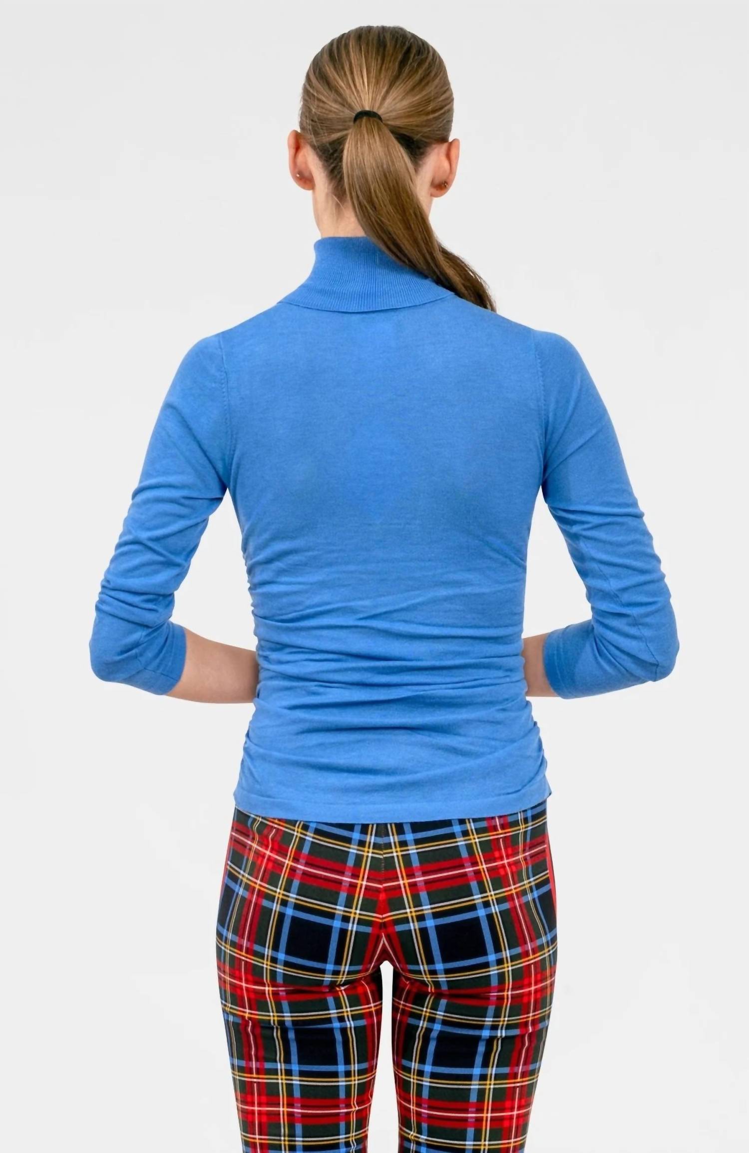 GRETCHEN SCOTT Too Sexy Sweater in periwinkle - women's sweater - detail view