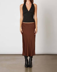 Cotton Candy La - Seyma Slip Midi Bias Cut Skirt