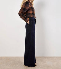 Apricot - Buffalo Check Cropped Shirt Top