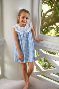Mint Magnolia - Girl's Charlotte Scalloped Dress