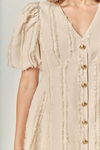 2.7 August Apparel - Lindsey Button Up Mini Dress