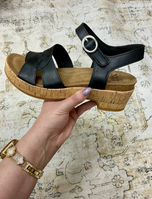 Sofft - Women's Criss Cross Italian Leather Wedge Sandals