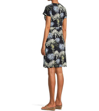 TOMMY BAHAMA Carmela Palisade Palms Short Sleeve Dress in coastline - women's dress - alternate view