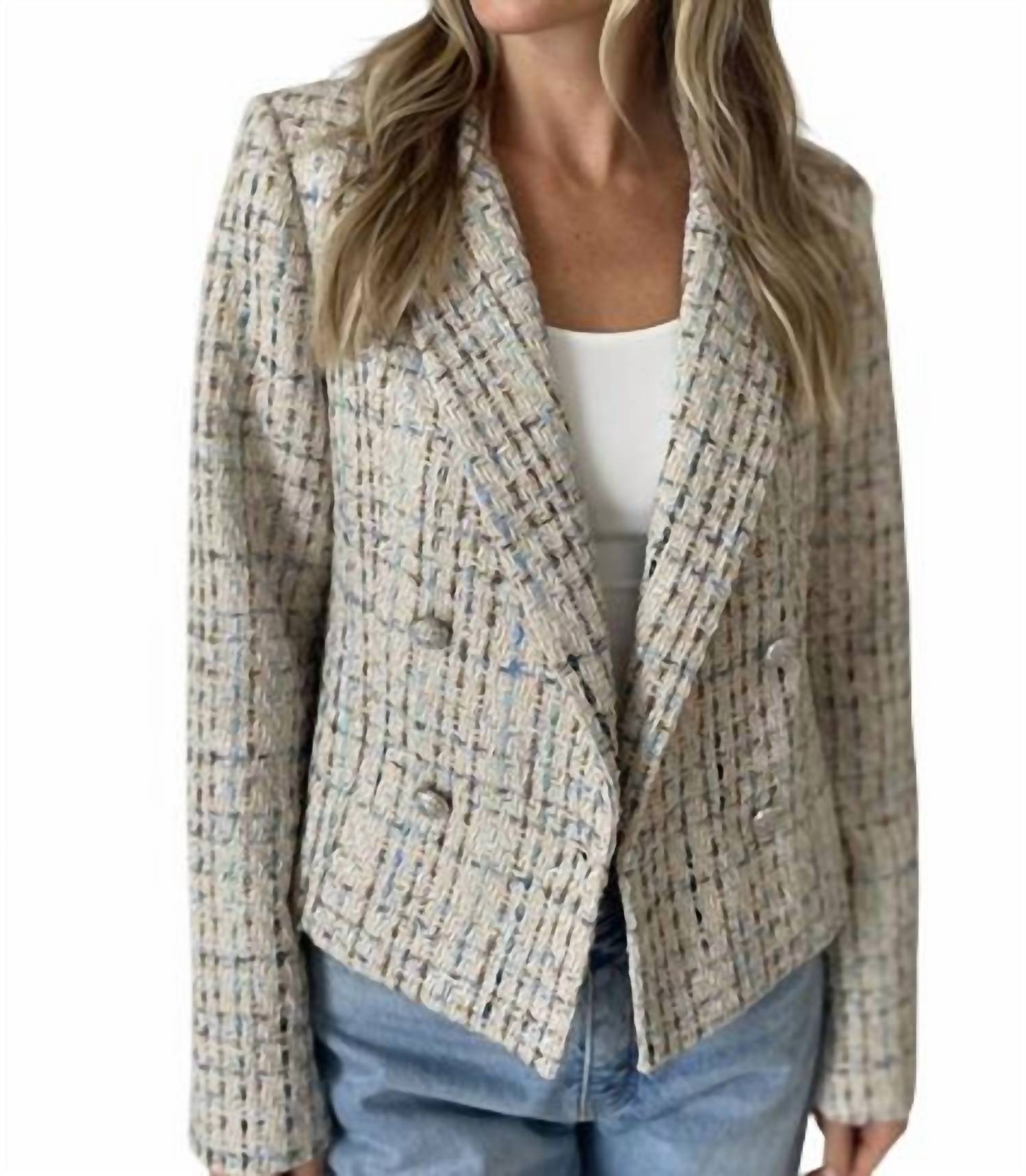 Six/Fifty - Katy Tweed Textured Blazer