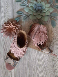 Naughty Monkey - Women's Fringe Peep Toe Wedge