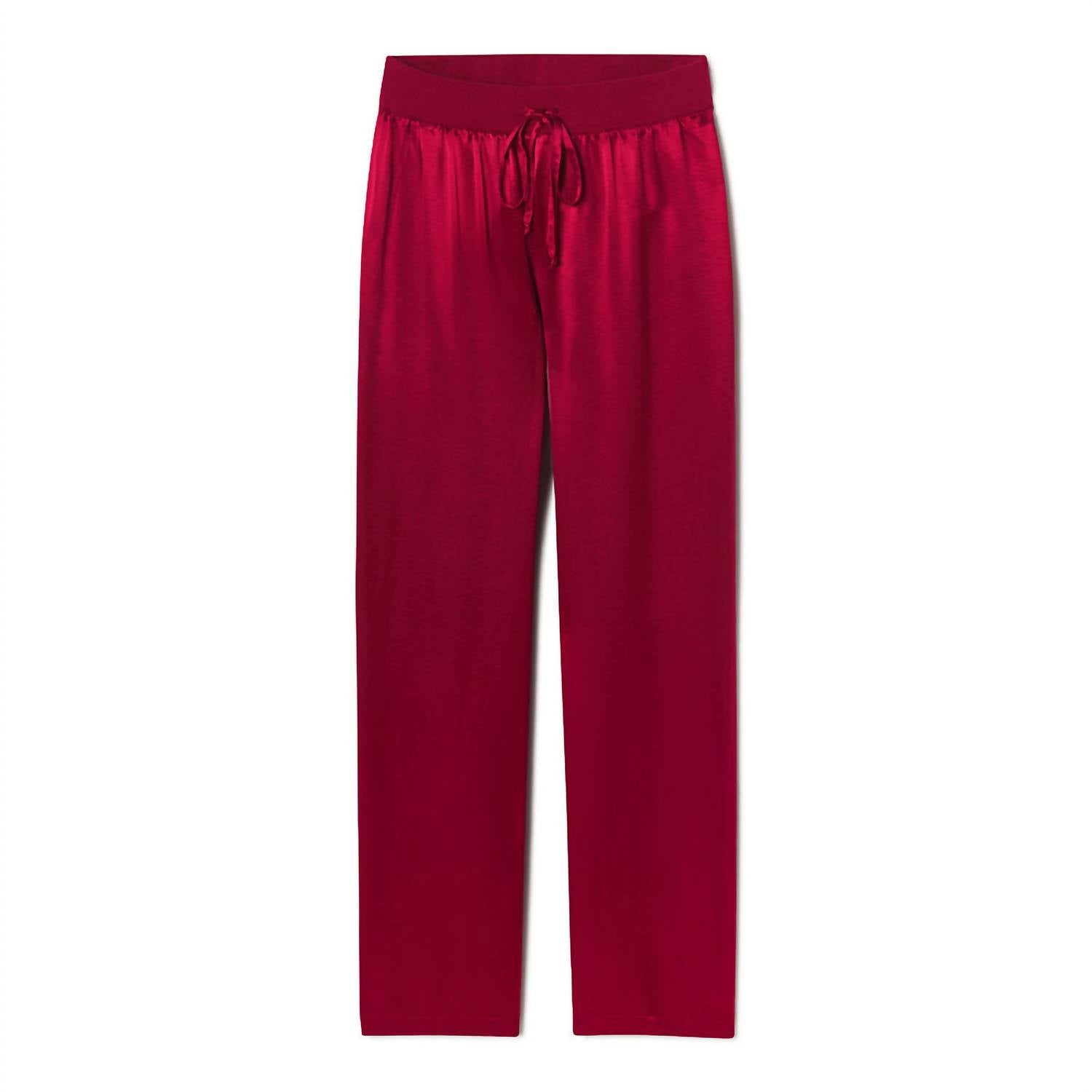 PJ Harlow Jolie Satin Pants in red - women's pants - alternate view