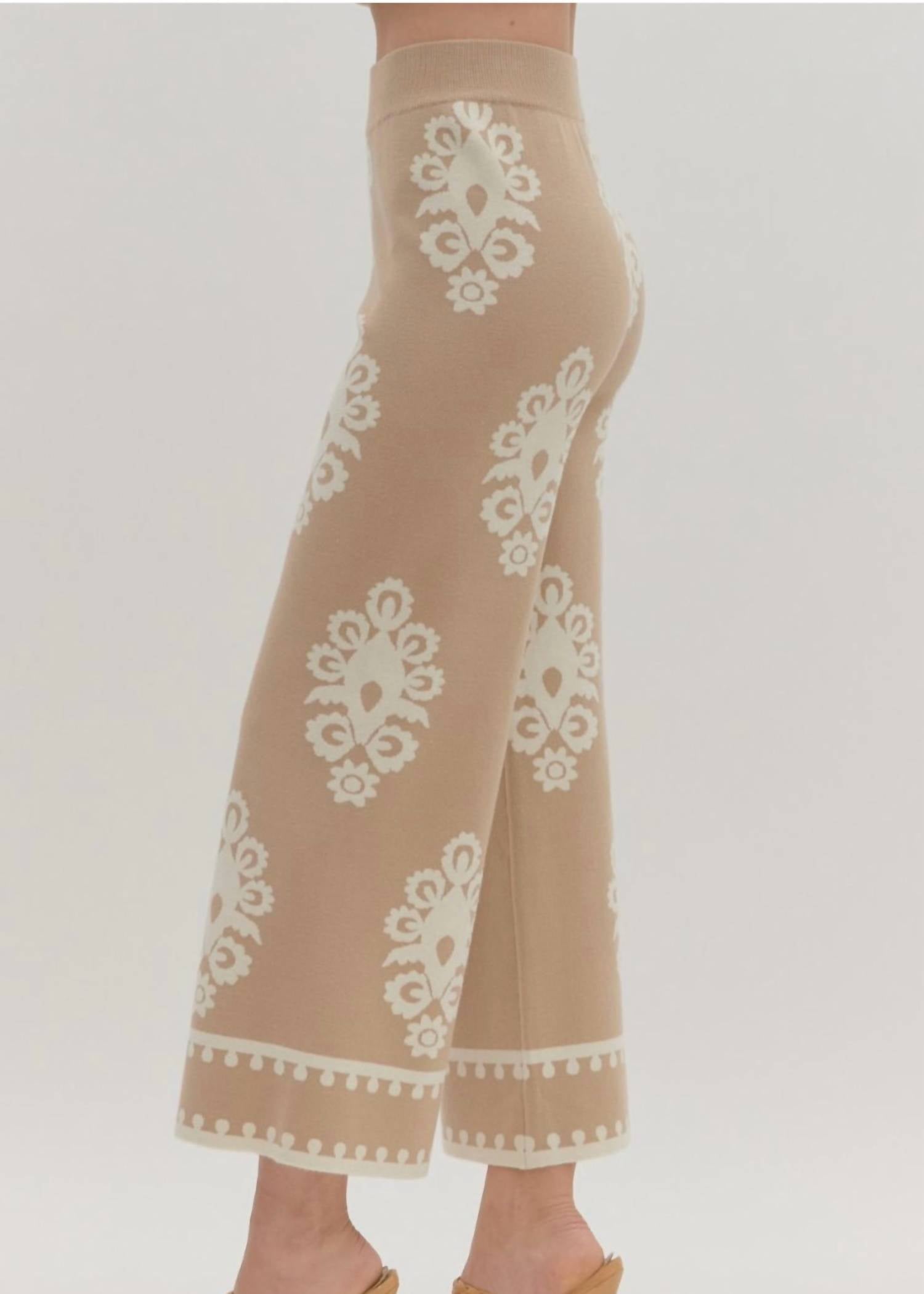 Entro - Danni Wide Leg Sweater Pants