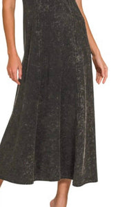 Zenana - Tencel Mineral Washed Maxi Dress