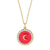 Eye M - Women's Moon Crystal Necklace