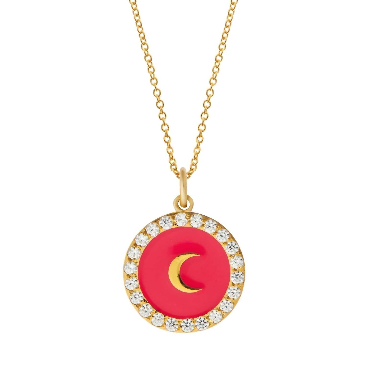 Eye M - Women's Moon Crystal Necklace