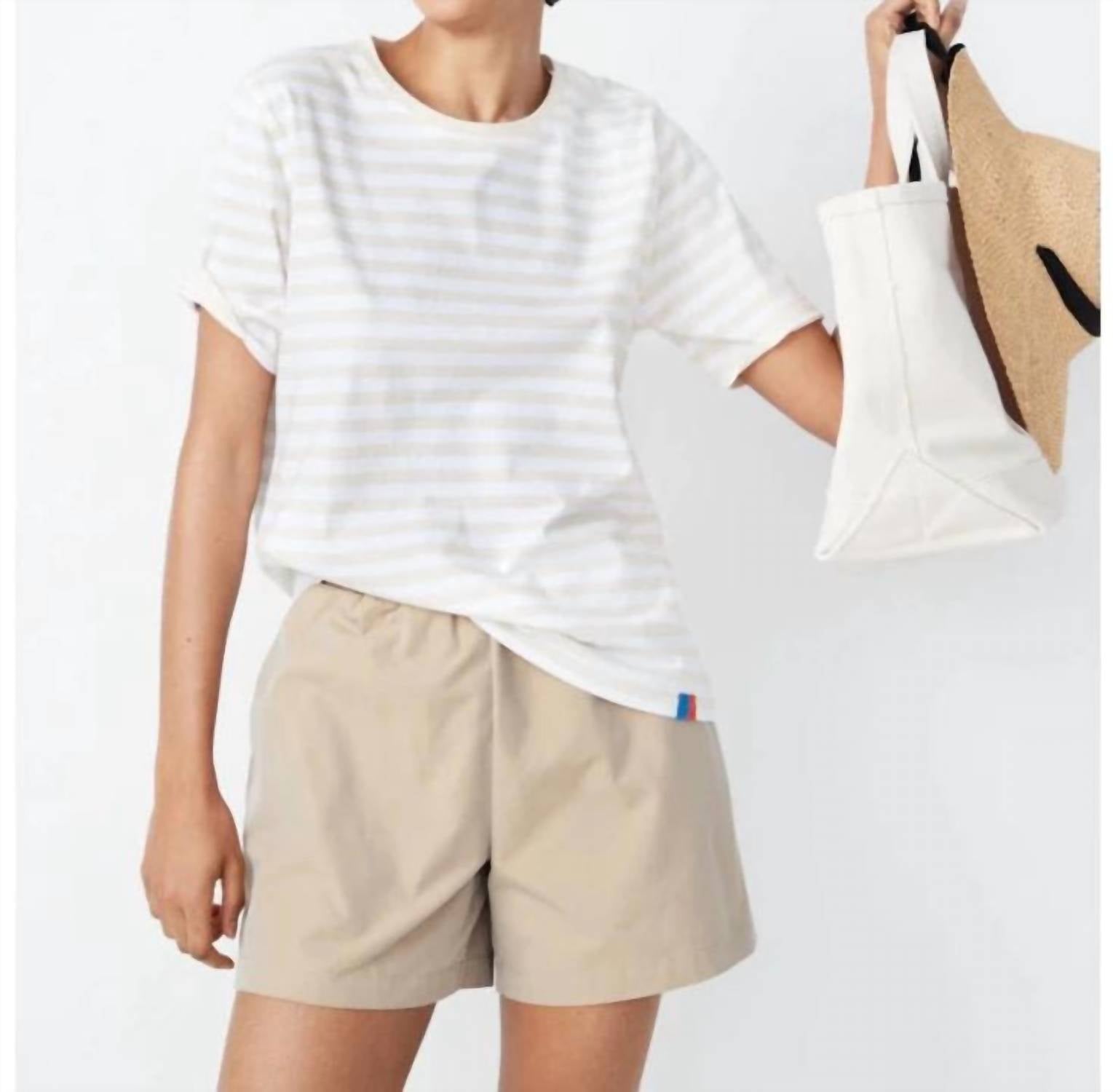 KULE Women's The Corbin Short in khaki - women's shorts