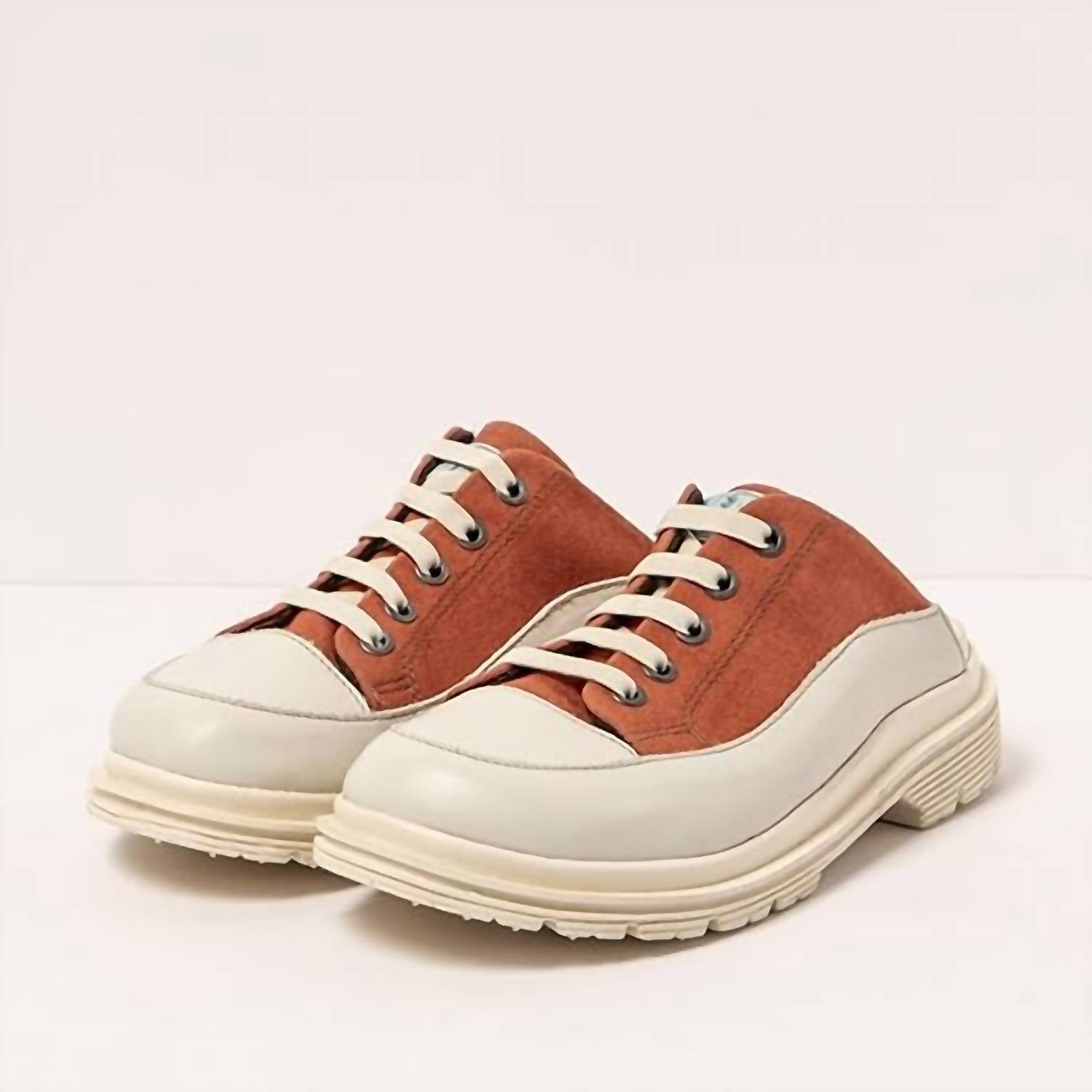 The ART Company Women's 1554 Birmingham Mule Sneaker in burnt canvas - women's sneaker - detail view