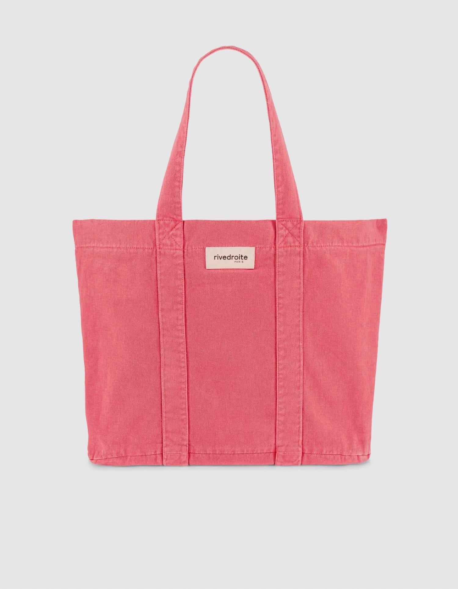 Rivedroite Paris Women's Marcel Shopper Tote Bag in melrose pink - women's bag