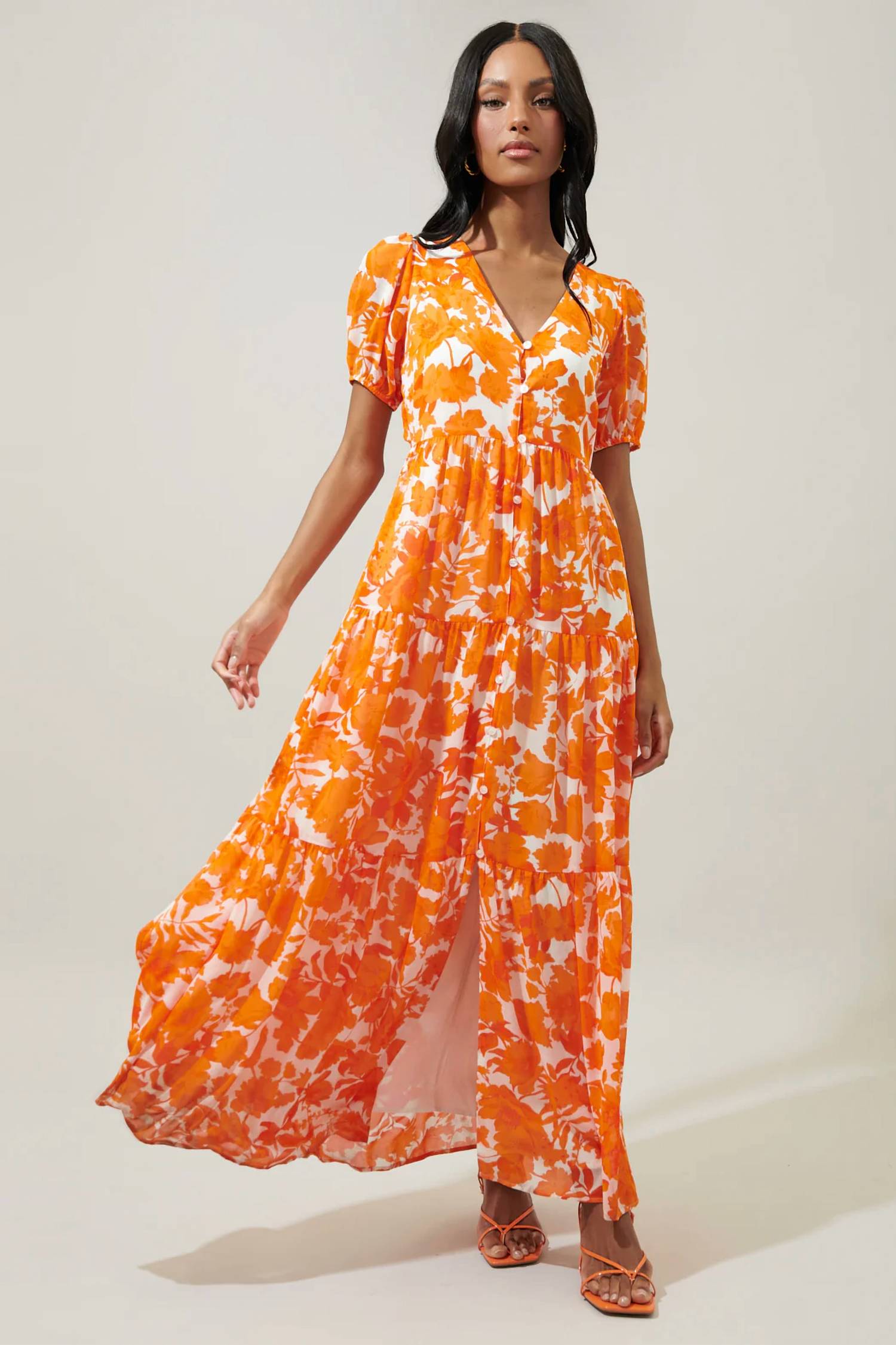 Sugarlips - Floral Monaco Tiered Maxi Dress