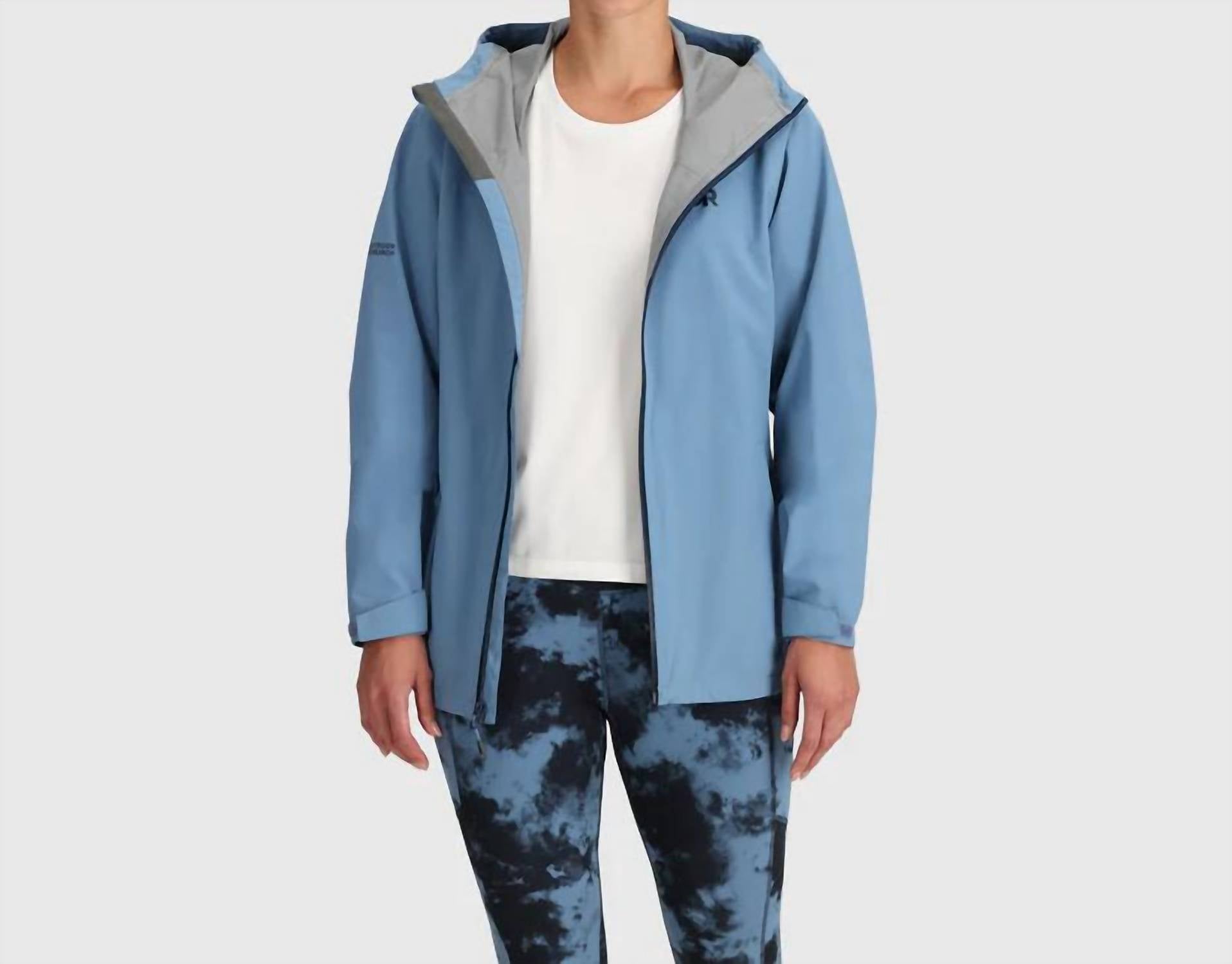 OUTDOOR RESEARCH Stratoburst Stretch Rain Jacket in olympic - women's top