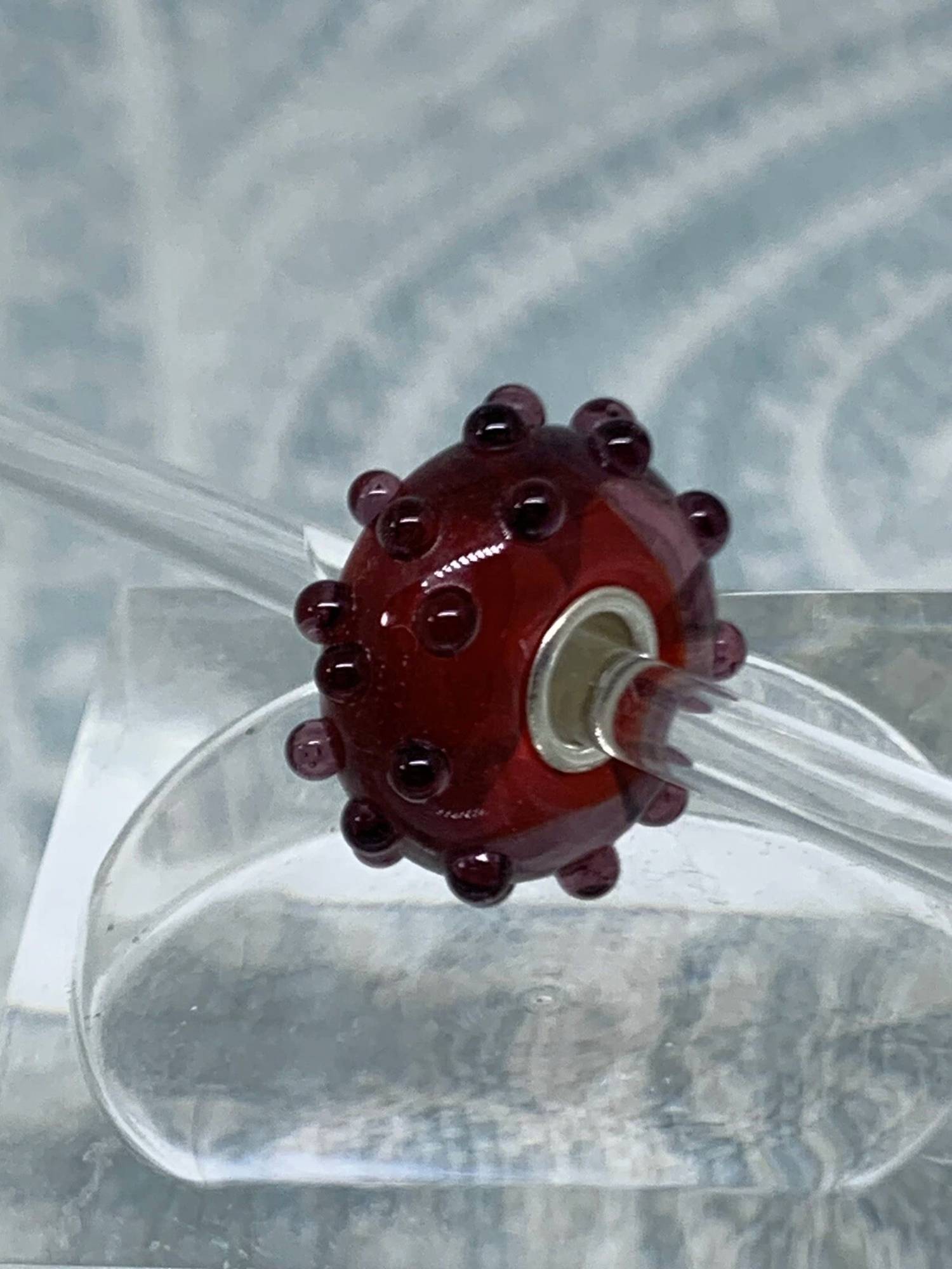 Trollbeads Women's Berries Glass Bead Charm in red - women's accessory - detail view