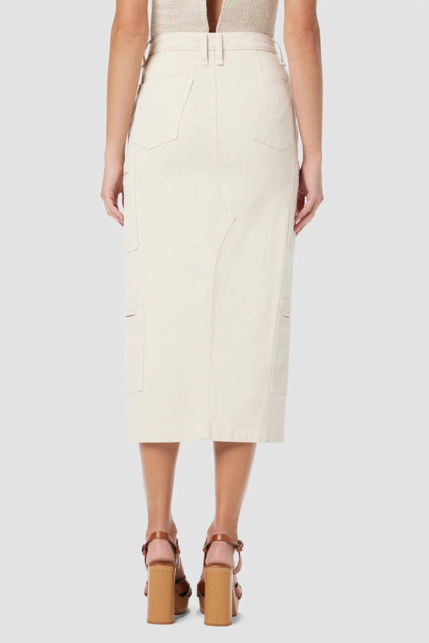 Hudson - Reconstructed Skirt with Cargo Welt Pockets