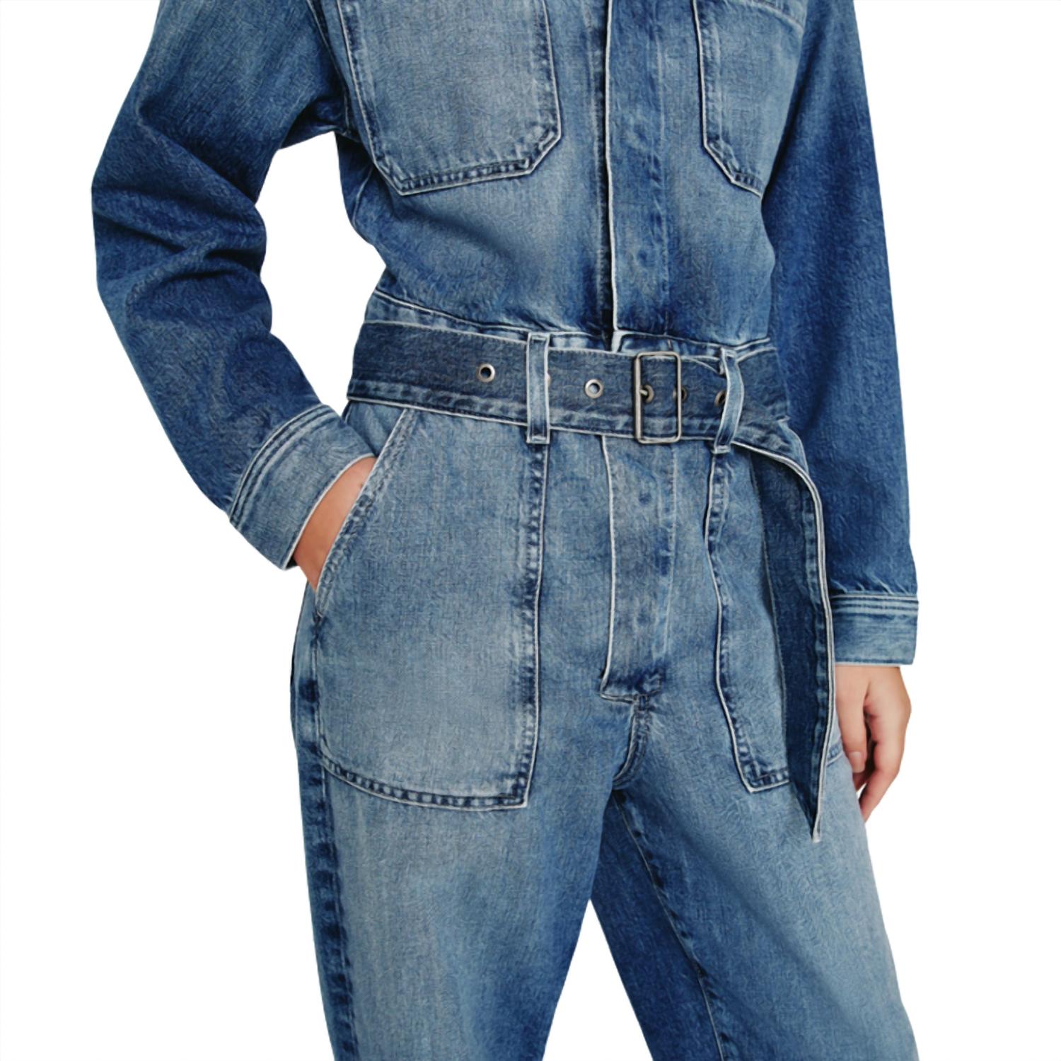AG Jeans Women's Ryleigh Jumpsuit in denim - women's pants - view 4