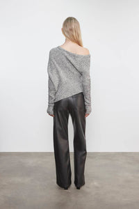 Enza Costa - BOUCLE KNIT SLOUCH SWEATER