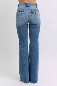 Judy Blue - Double Button Waistband Flare Jean