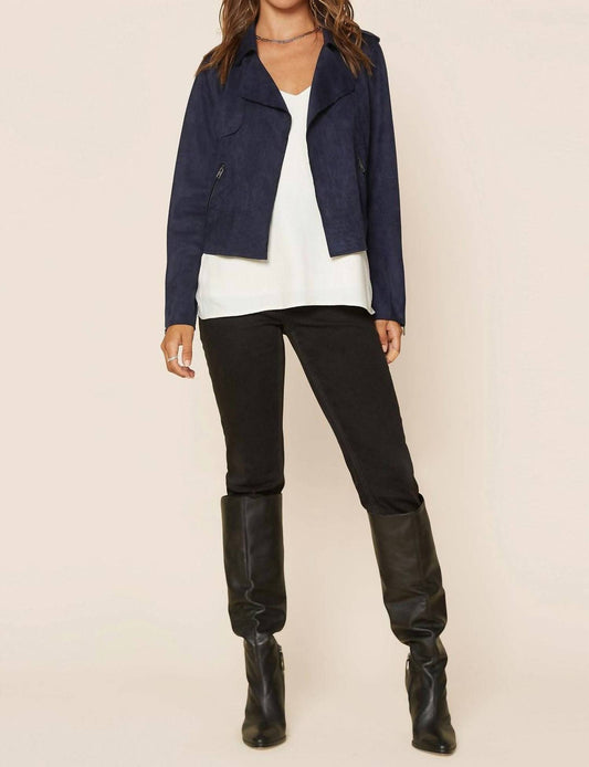 Skies Are Blue - Front Pocket Biker Jacket
