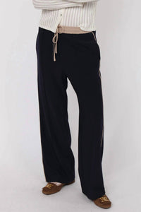 Sadie & Sage - On Film Vintage Contrast Piping Drawstring Pant