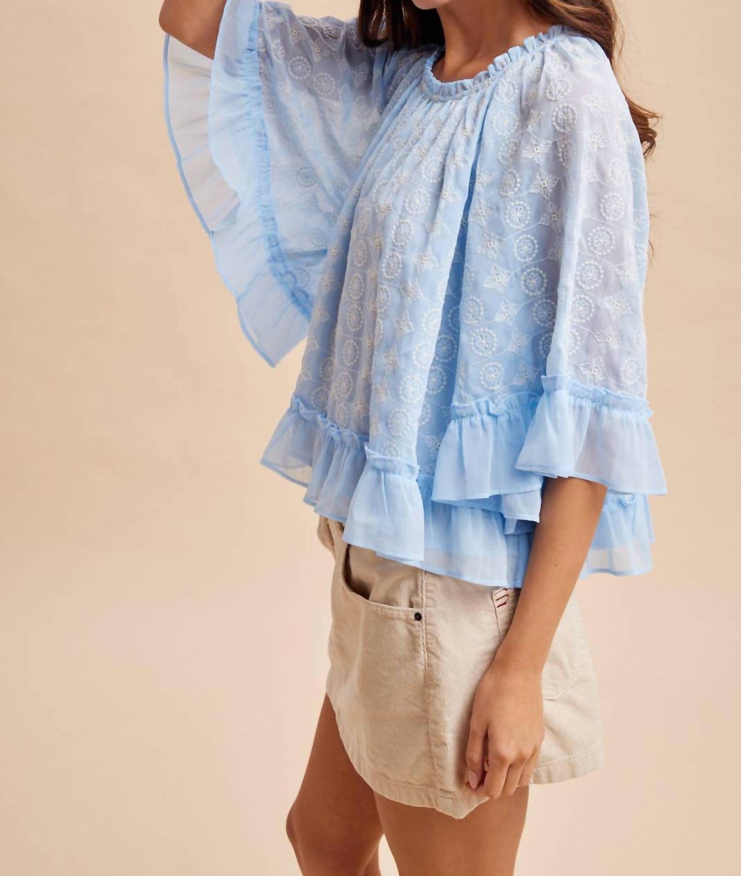 In-Loom - Embroidered Cape Top