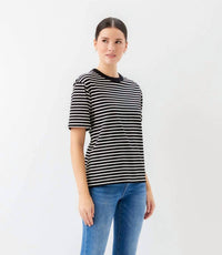 Karen Kane - Stripe Short Sleeve Top