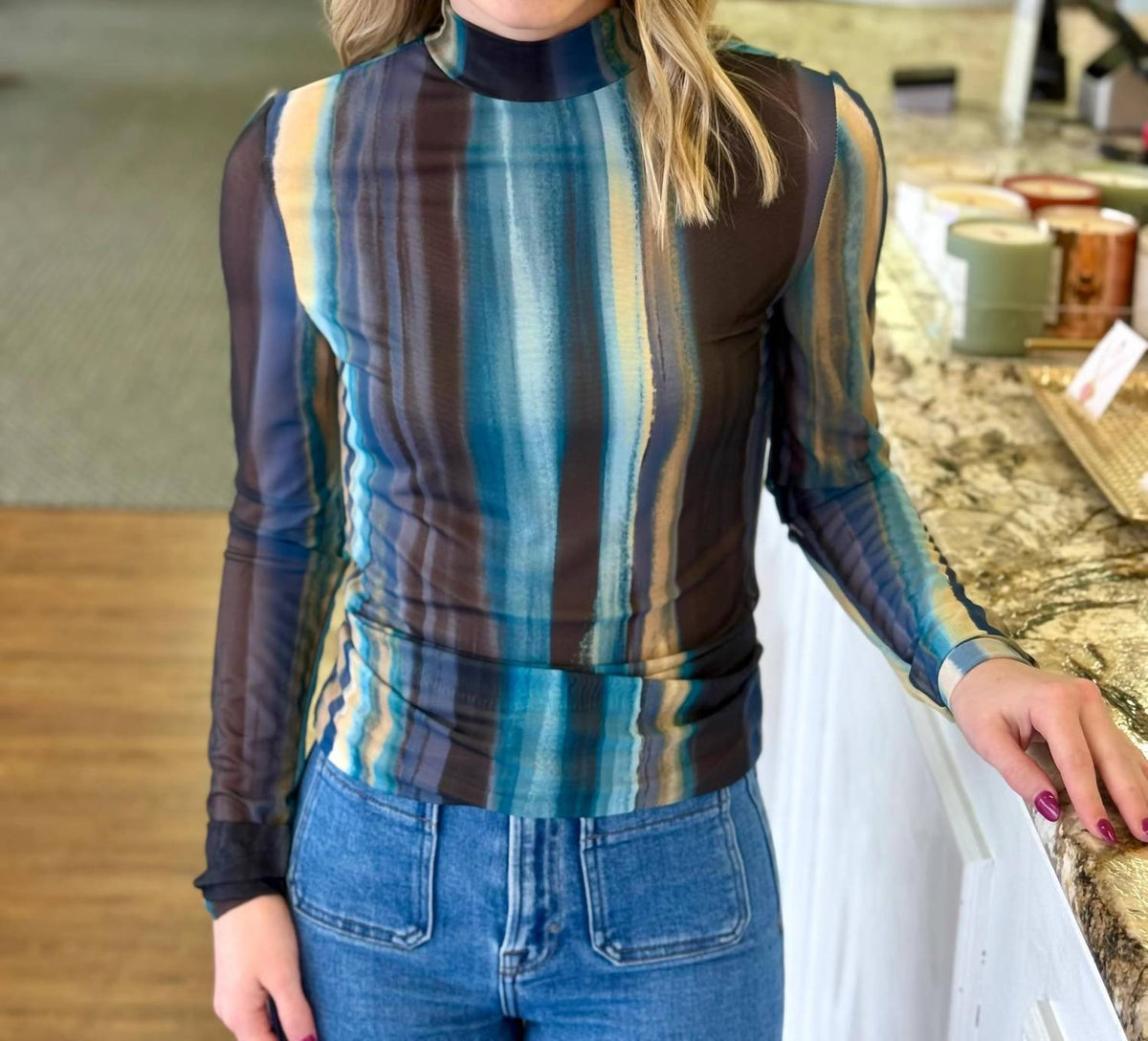 Elan - Oslo Long Sleeve Top