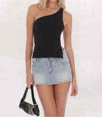 Lucy In The Sky - Strappy One Shoulder Top