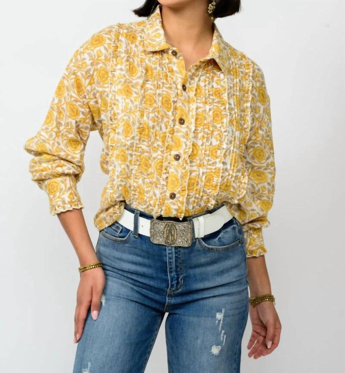 Ivy Jane - Tuxedo Gauze Top