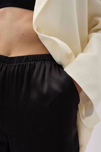 Richer Poorer - Silk Satin Wide Leg Pant