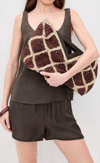 Veronica Beard - Women's Crochet Raffia Vesper Bag