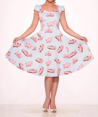 Orchid Bloom - Car Hop Swing Dress