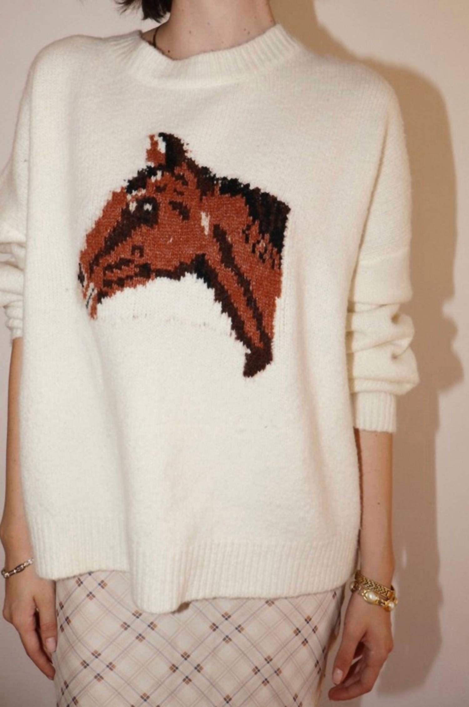 Bailey Rose - Horse Knit Sweater