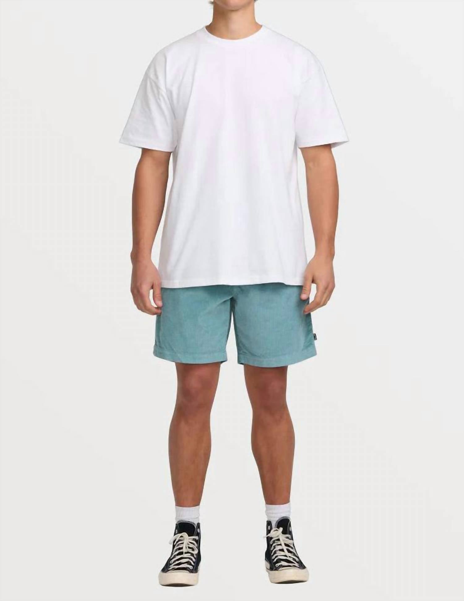 Billabong Larry Layback Cord Shorts in washed blue - men's shorts - view 6