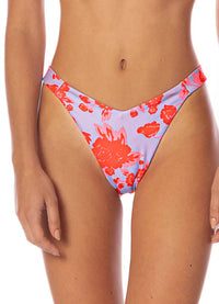 MAAJI Reversible Waikiki Regular Rise Double V Bikini Bottom in lavender dream - women's swimwear - alternate view