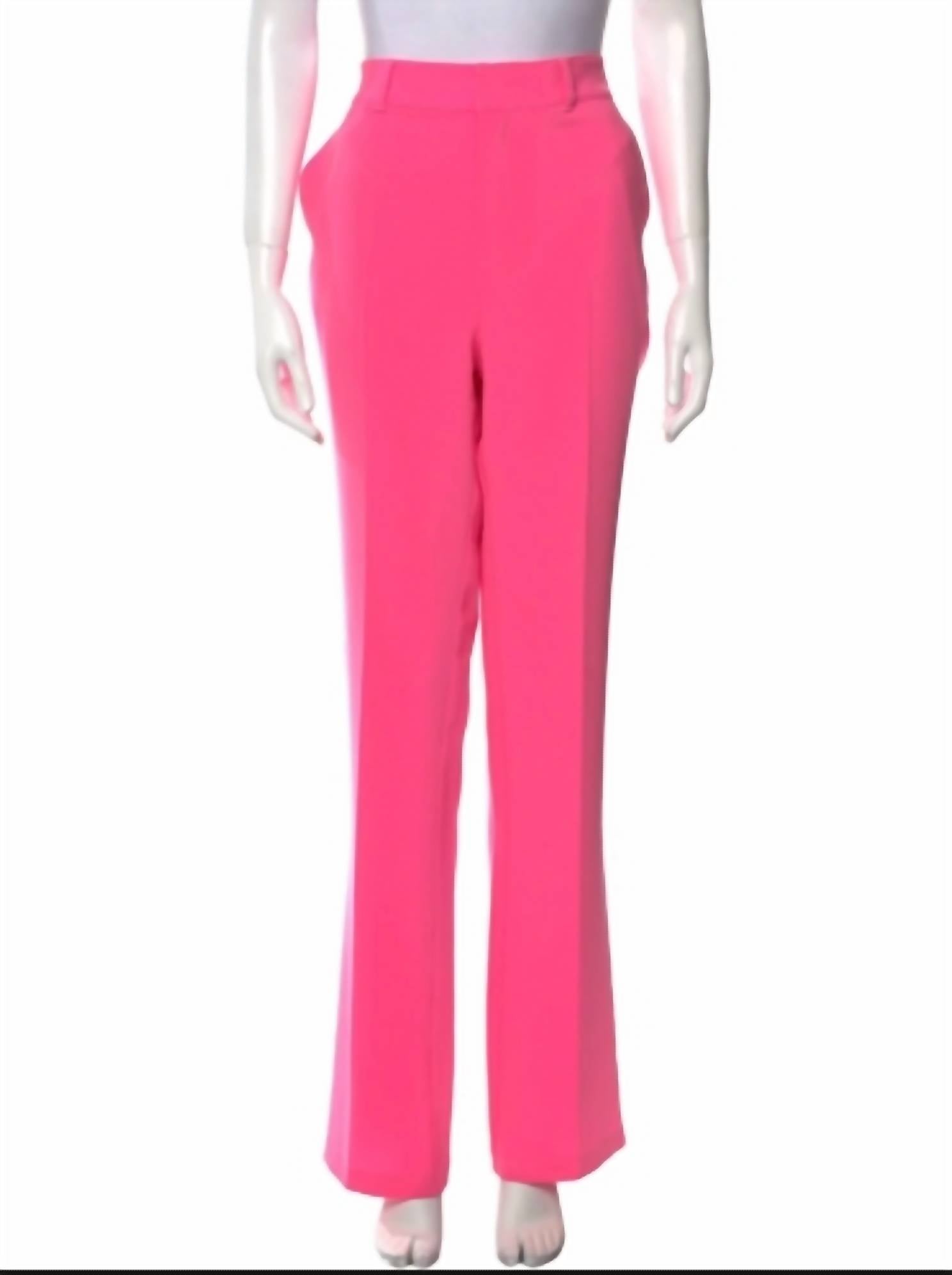 cinq a sept WOMEN'S KERRY PANT in pink gaarnet - women's pants - detail view