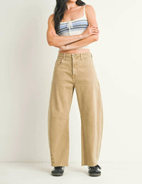 Just Black Denim - Barrel Jean With Seams