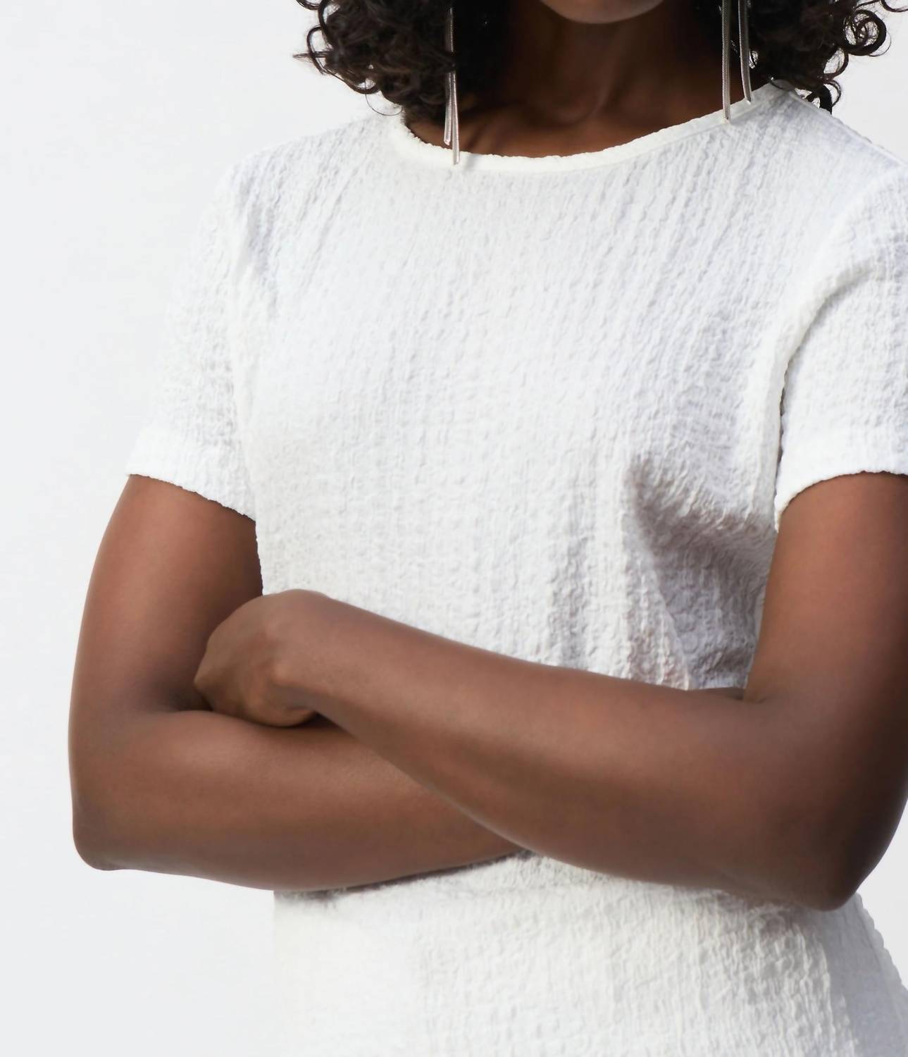 Joseph Ribkoff - Textured Short Sleeve Top
