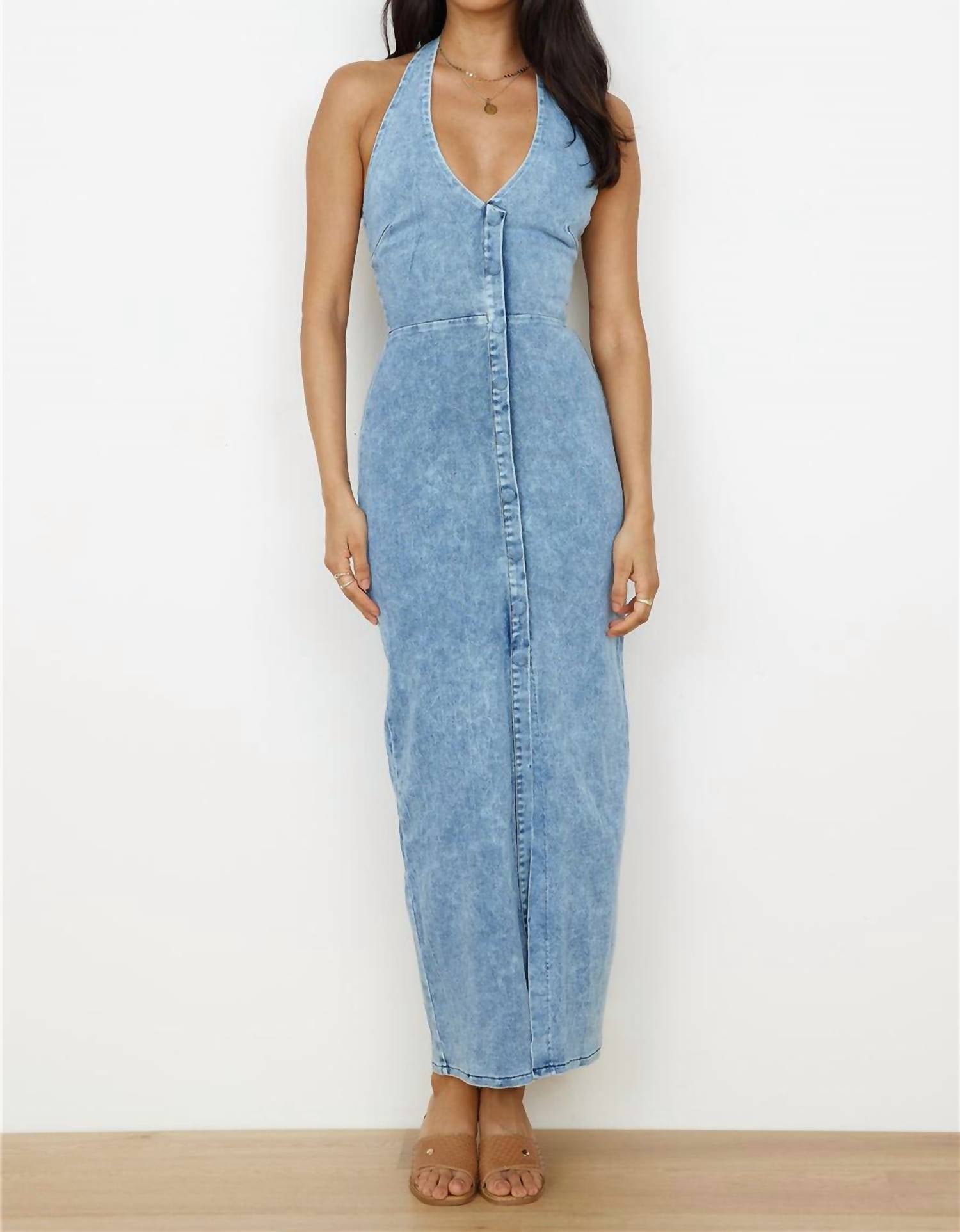One & Only - Dixie Denim Midi Dress