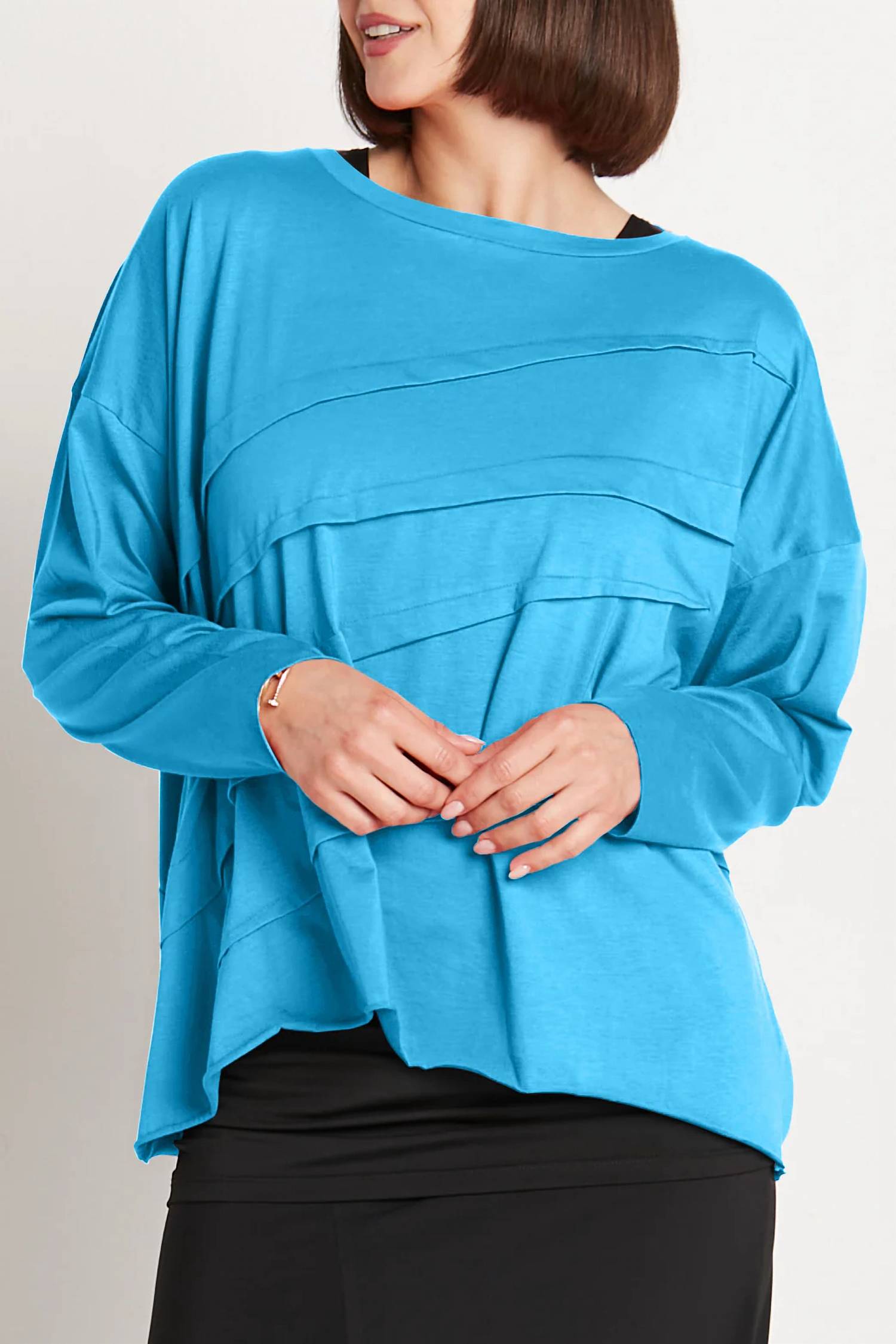 Planet By Lauren G. - Tucked Luxury Boxy Tee