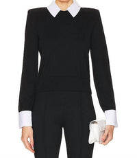 L'Agence - April Poplin Collar Pullover